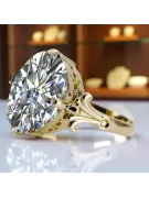 Ring Zirkon 14 Karat Gelbgold Vintage Schmuck vrc369y